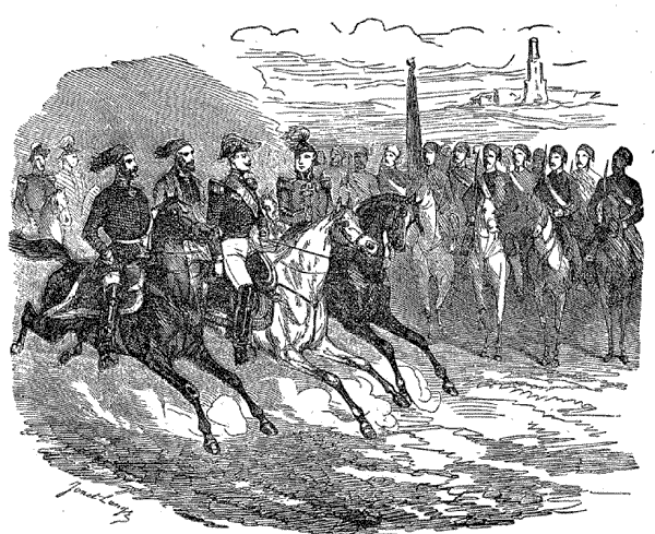Оглед на войската на Омер паша в Шумен, 21 май 1854 г.
