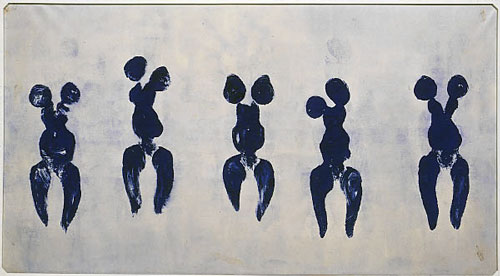 Илюстрация № 2а. Ив Клайн, Антропометрия, № 82, 1960
