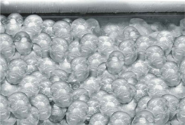Nadezhda Lyachova, New Hopes. Positive Ice Cast from the Author’s Face, Sofia Underground Festival, 1999