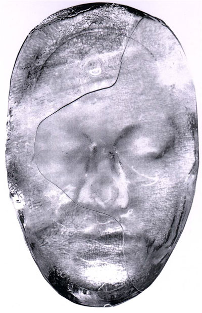 Nadezhda Lyachova, New Hopes. Positive Ice Cast from the Author’s Face, Sofia Underground Festival, 1999