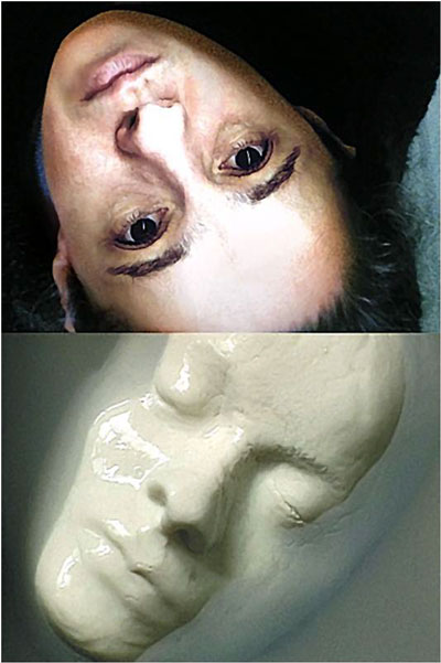 Nadezhda Lyahova, I and Myself, Cast from the Author’s Face in Real Size, Photography, Soap, Water, 2001