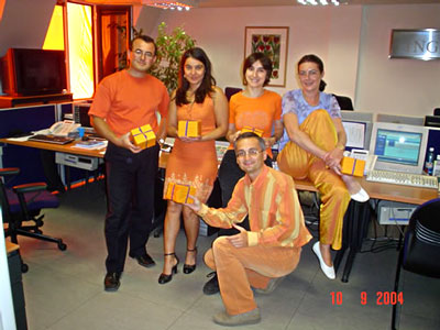 № 7. Служителите празнуват 10 години ING Банк, септември 2004