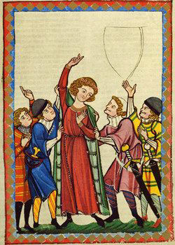 ��������� �� "Manessische Liederhandschrift" (��. 1300) � ��������������� �������������� ����������