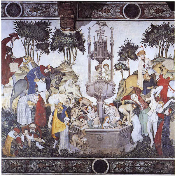 Последовател на Джакомо Джакуерио (Giacomo Jacquerio), Фонтана на младостта, ок. 1411-1416