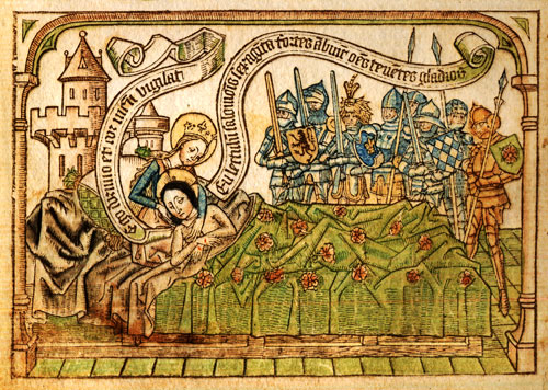 Fig. 6. Canticum canticorum, blockbook, ca.1465, fol. 15v, detail
