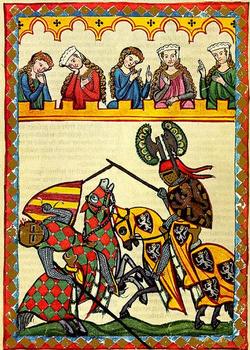 ��������� �� "Manessische Liederhandschrift" (��. 1300) � ��������������� �������������� ����������