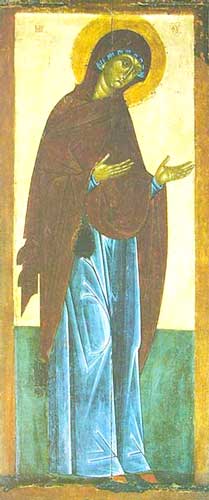 От деисусен чин. Първата половина на XV в.