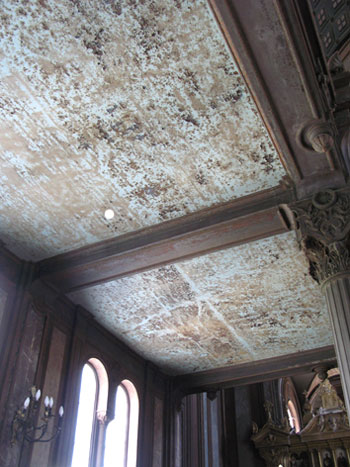 Fig. 20. Corroded steel ceiling and beam elements