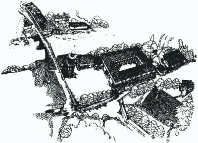 7. Triavna - settlement from the Renaissance era.  The square with the church "Saint Archangels" - 1820